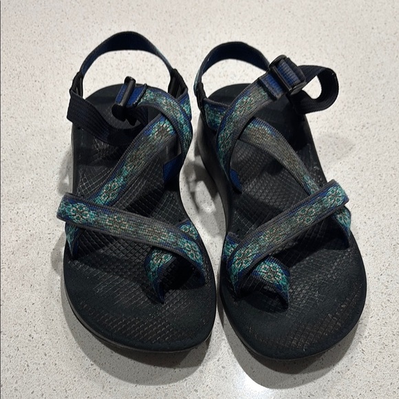 Chaco Navy and Teal Outdoor Sandals - Picture 2 of 6